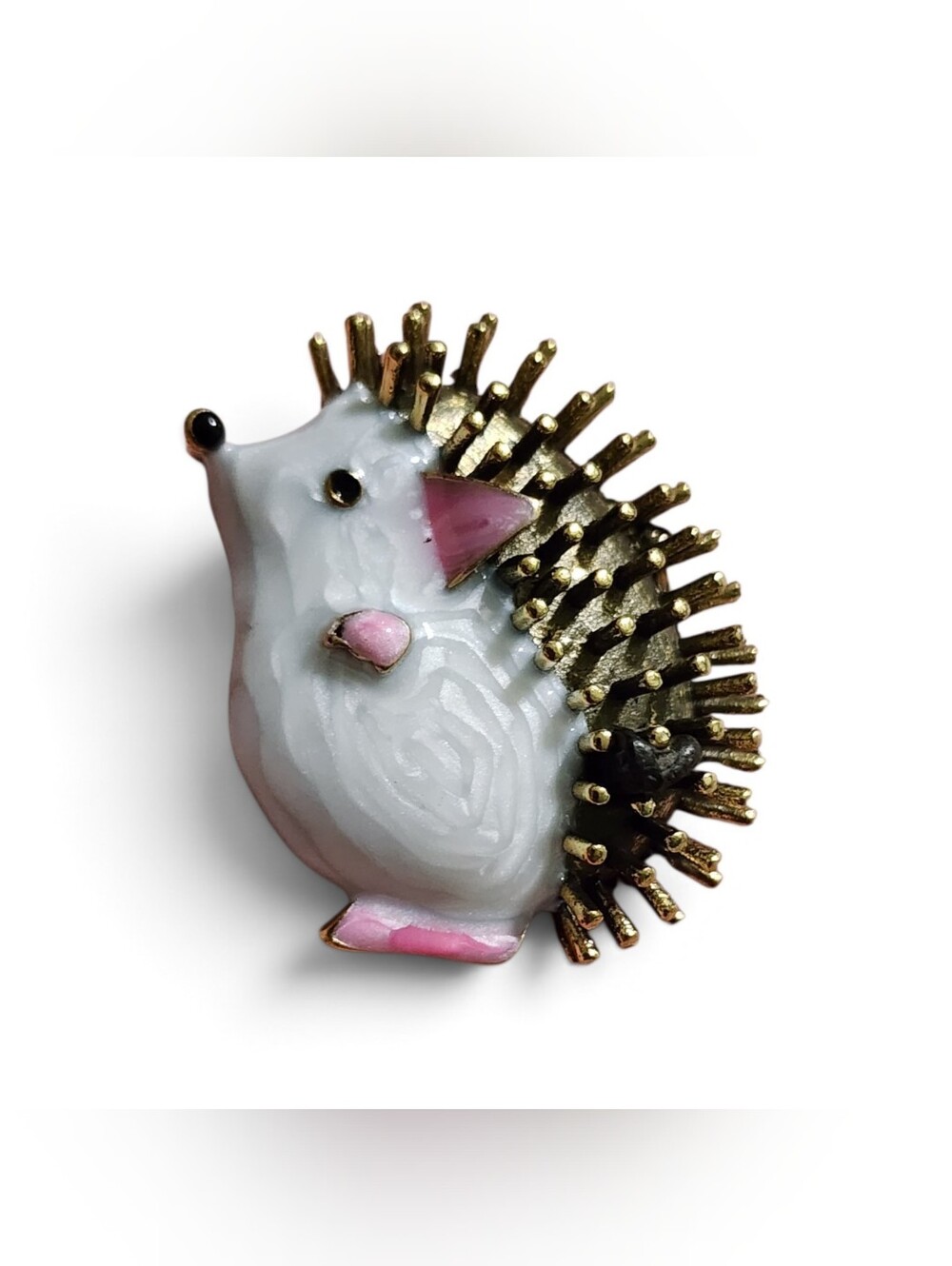 ✨️ 🦔 "Hedgehog" Drip Oil Gold-Tone Enamel Brooch Pin